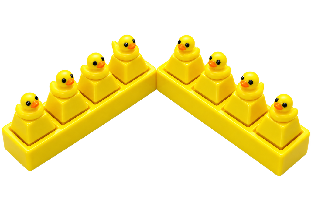 Quadruple Silly Duck Clicker