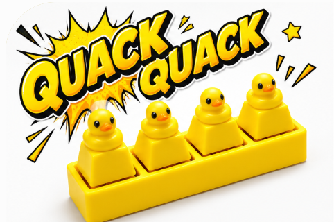 Quadruple Silly Duck Clicker