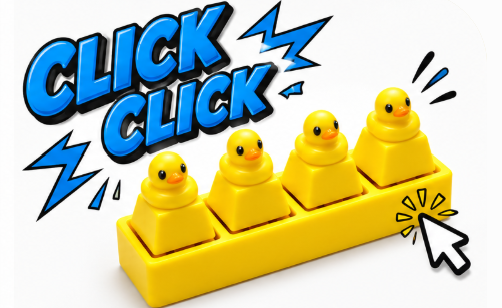 Quadruple Silly Duck Clicker