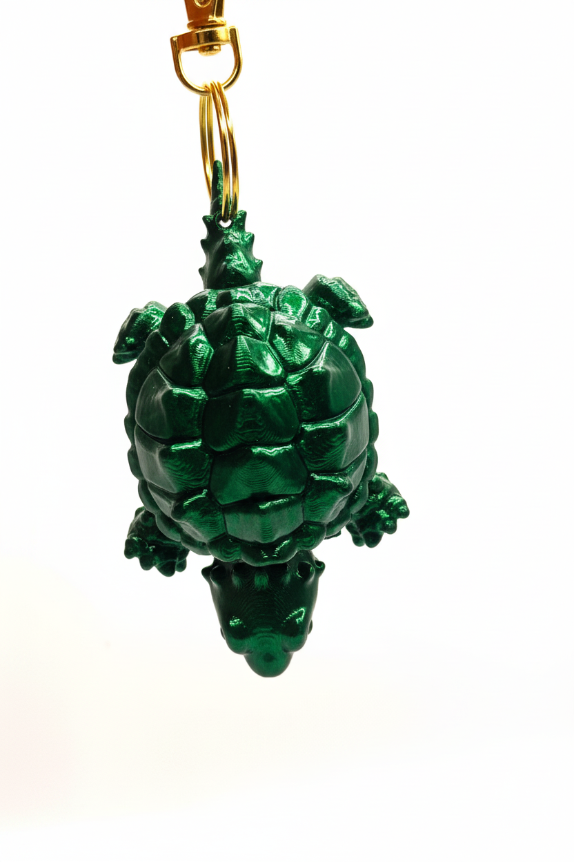 FLEXI Snapping Turtle Keychain